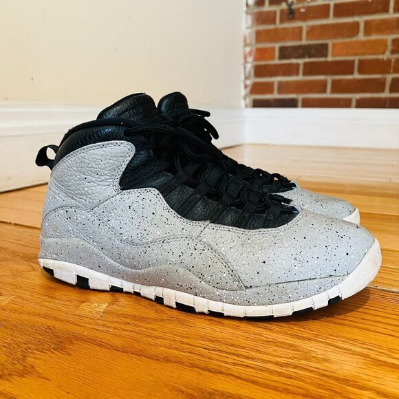 Jordon Other - Nike AIR JORDAN 10 RETRO Cement Light Grey Smoke/Black Men’s size 10.5